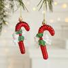 2PCS Santa Clause Xmas Ornament Ball Plastic Xmas Baubles Christmas Tree Ornament  Scene Making