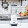 Juice Mixer 1000ml Vegetable Fruit Smoothie Glass Bottle Blender Votre White [Yamazen] Juicer, Ice-Crushing MJA-G100(W)