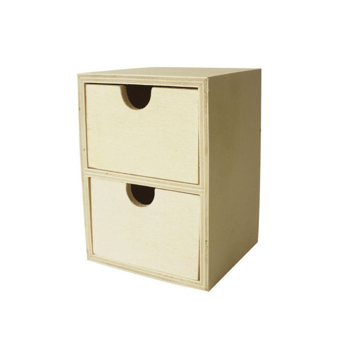 MINI COMMODE 2 TIROIRS 110x80x75