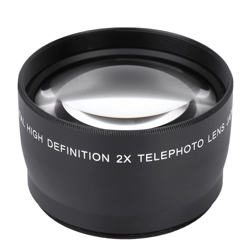 58MM 2X Magnification Universal Teleconverter Telephoto Lens for Cameras Accessory