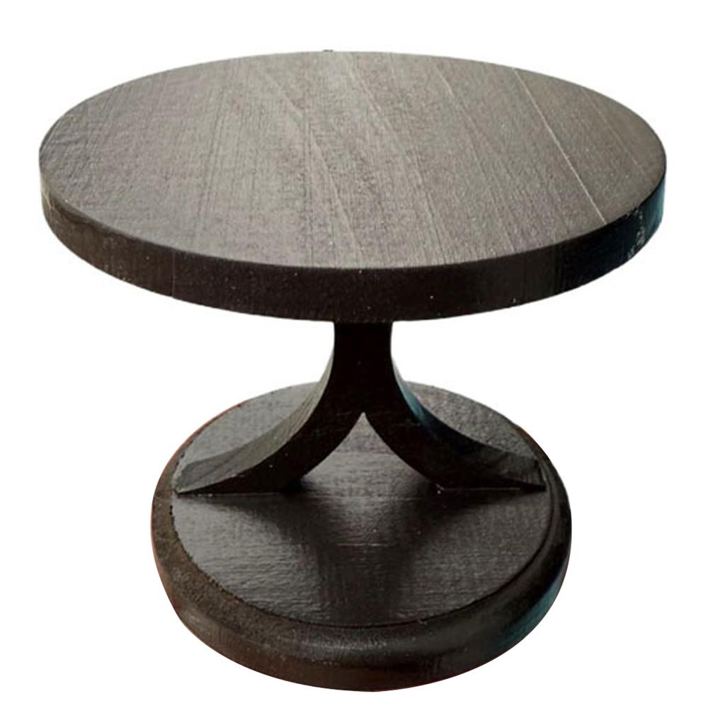 Элегантный миниатюрный кукольный домик круглый торцевой чайный столик масштаб 1/12 для реалистичного отображения гостиной или столовой