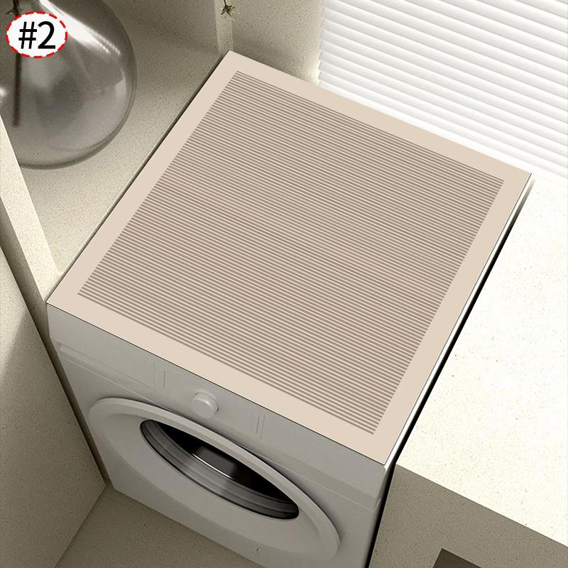 Non-slip Washing Machine Drain Pad Super Absorbent Machine Dust Cover Refrigerator Top Mat Kitchen Bath Dustpoof Pad Home Decor