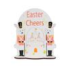 Подарок для детей Мультяшный Пасхальный Кролик Декор Цветной Стоящий Кролик Яйца Декор Ручной работы Деревянные Кролики Украшения Фестиваль Декор