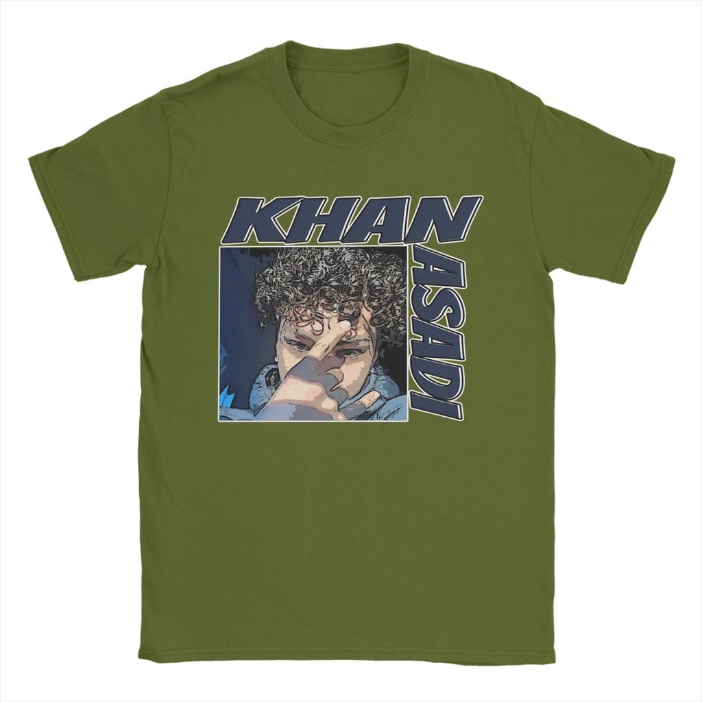 Khan Asadi TShirt Beach Leisure TShirts Unisex Cotton ONeck Plus Size 5XL Top Tees ShortSleeve Classic Tops
