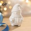 Cute Snowman Sculptures 3D Printed Figurine Holding Gift Boxes DIY Paintable Christmas Holiday Home Window Accents Ornament Winter Desktop