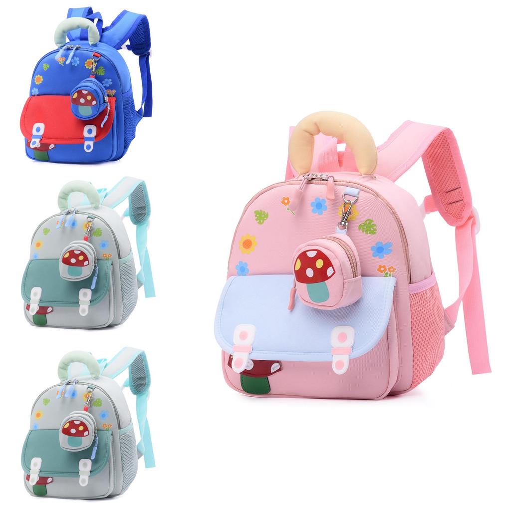 Kids Cartoon School Backpack For Preschoolers With Breathable Oxford Fabric For Boys And Girls