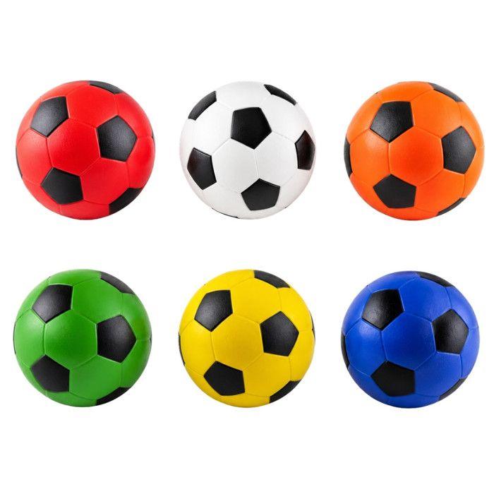 Mini Ballons de Foot - SIROCO - Lot 3 - Mousse souple - Ø 10 cm - Multicolore