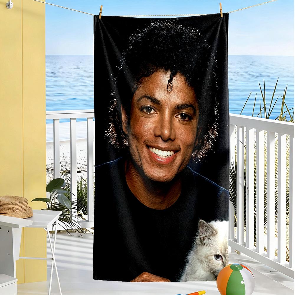 Michael Jackson Beach Towel Quick-Dry Soft Microfiber Comfortable Lightweight