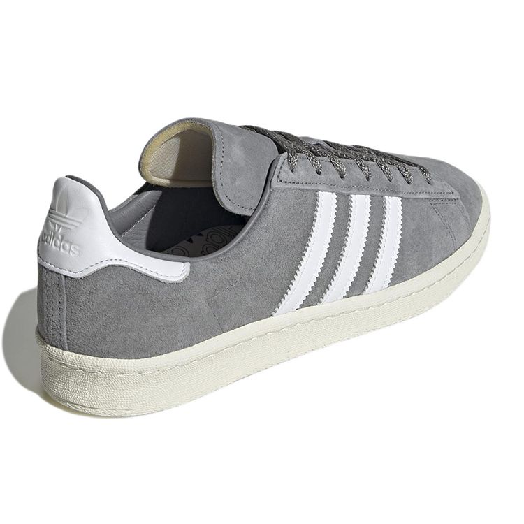 adidas Серые кроссовки унисекс Campus 80s Cloud-White Off-White GX9406