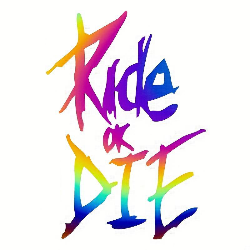 Наклейки на автомобиль Ride Or Die Ride Or Die светоотражающие наклейки Наклейки на автомобиль Мотоцикл Горный велосипед