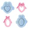 Bowknot Love- Oval Ornament Quicksand Silicone Epoxy Mold DIY Keychain Pendant Jewelry Crafting Mold for Valentines Gift