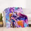 Futuristic Fashion Party Blanket Ultra-Soft Great for Couch Office Chair Picnics Four Seasons Universal Playful Design