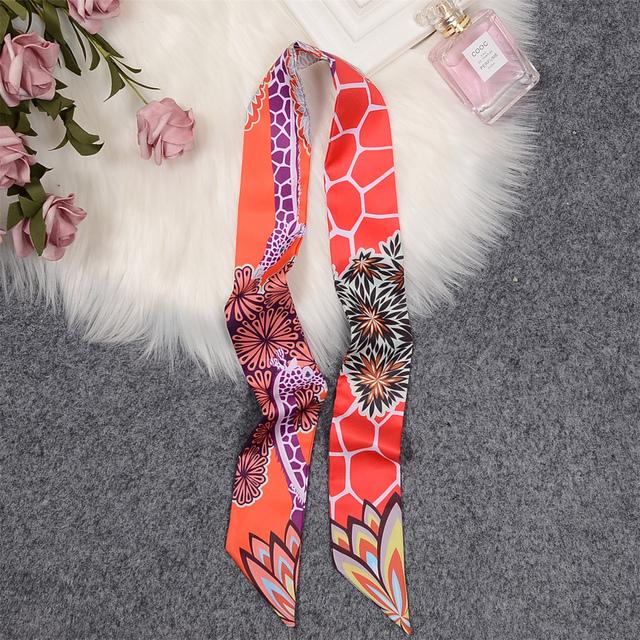Brand Horse Bag Scarf 2024 New Design Wow Women Luxury 100% Silk Scarf Fashion Headwear Skinny Hair Scarves Neckerchief