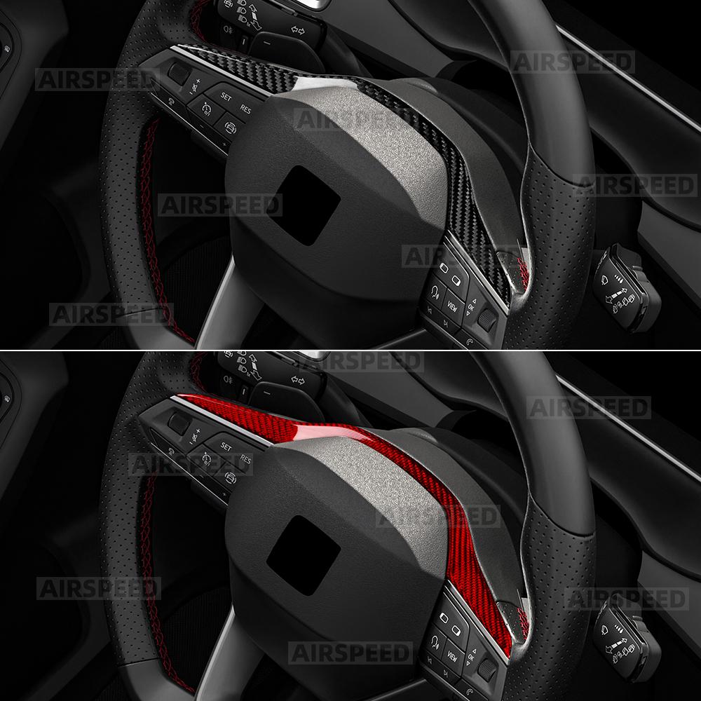 Отделка из сухого углеродного волокна для Seat Cupra Formentor/Cupra Leon 2020-2026, Cupra Ateca 21-26, Cupra Terramar 25-26, рулевое колесо автомобиля