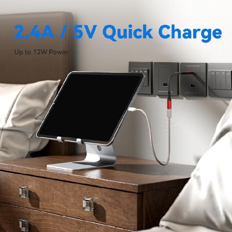 Блокиратор данных Удлинительный кабель USB C Адаптерный кабель Тип C гнездо - штекер Только для зарядки, передача данных не поддерживается 12 см