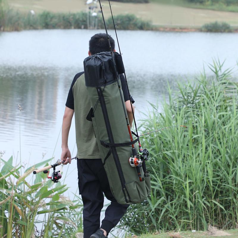 Fishing Bag 120cm Convenient High Capacity Fishing Rod Bag Black/green Fishing Bag Outdoor Sports Fishing