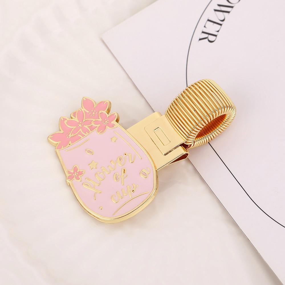 Cartoon Pen Clip Retro Paper Fix Clips Portable Notebook Clip School