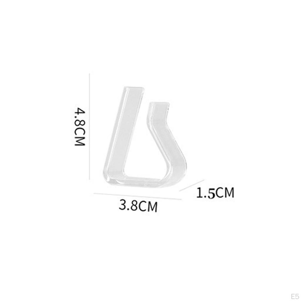 4 Pieces Clear Tablecloth Clips, Table Cover Holder, , Transparent Cloth Clamps, Windproof for