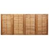 Garden Dining Set 7 pcs Solid Acacia Wood and Stainless Steel