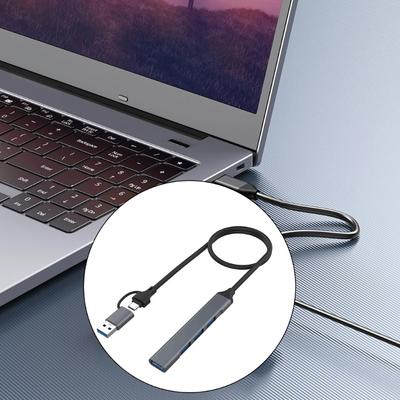 USB 4/7 в 1 Адаптер USB C USB C к USB2.0+USB3.0 USB Расширитель Док-станция для ПК Клавиатуры Аксессуары