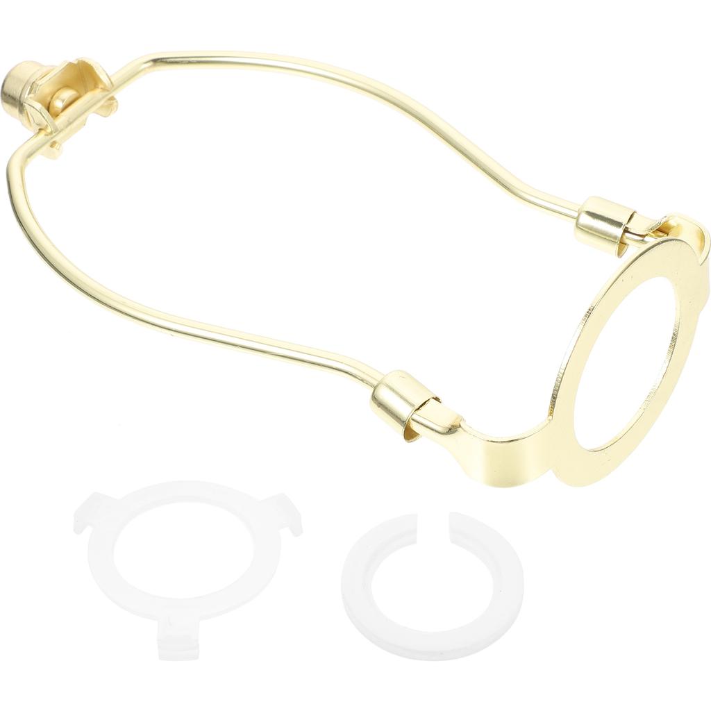 1 комплект Сверхпрочный латунный держатель арфы для лампы, адаптер из пластика, каркас-кронштейн для основания, абажур, освещение, каркас абажура