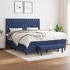 VidaXL Slat Bed Base with Mattress, Upholstered Bed, Double Bed, Adult Bedroom Interior Bed, Modern, 3136859