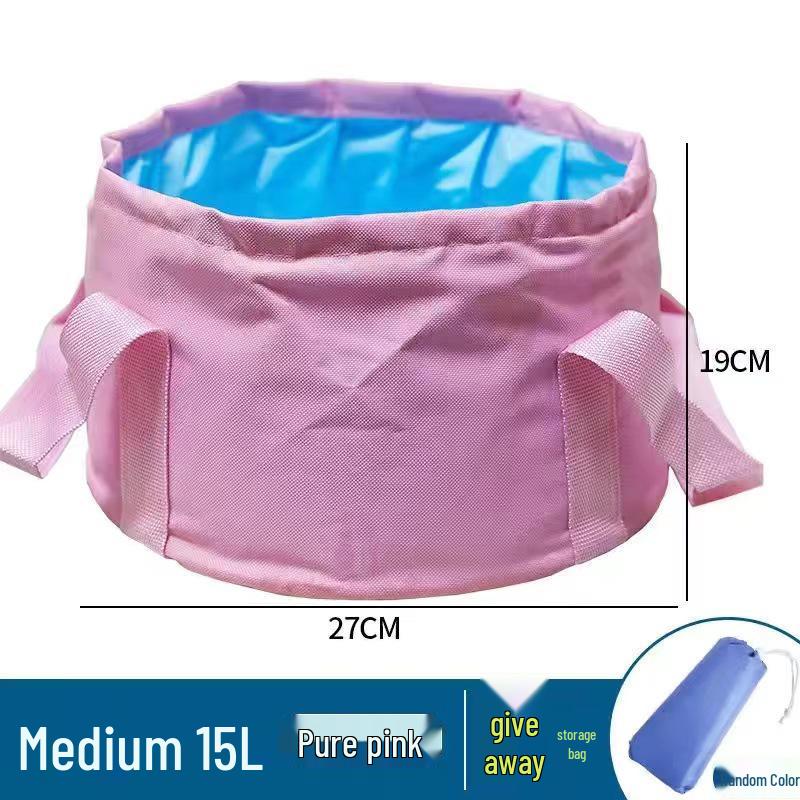 Складная дорожная ванночка для ног: Портативный таз для замачивания ног, умывания лица и стирки. Идеально для дома и улицы.