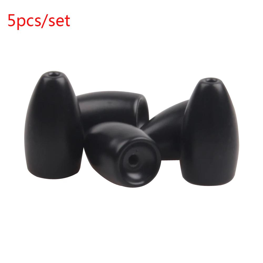 5Pcs Split Weights Line Sinkers Hook Connector Sinker Tungsten Fishing Lead Fall Brass