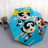 1pc The Powerpuff Girls Automatic Opening and Closing Folding - A Good Choice for Gifts, Fashionable and Convenient Umbrella With Cute Cartoon Charact