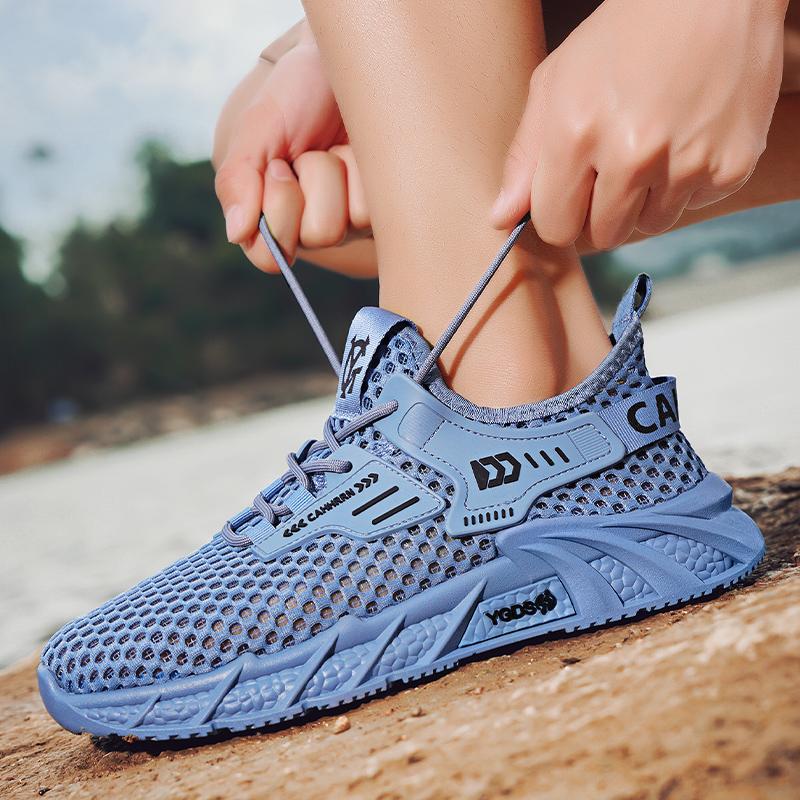Модные кроссовки CYYTL Дышащая сетчатая летняя обувь для мужчин Повседневная уличная обувь для тенниса, пешего туризма, роскошная беговая обувь на платформе, спортивные дизайнерские лоферы