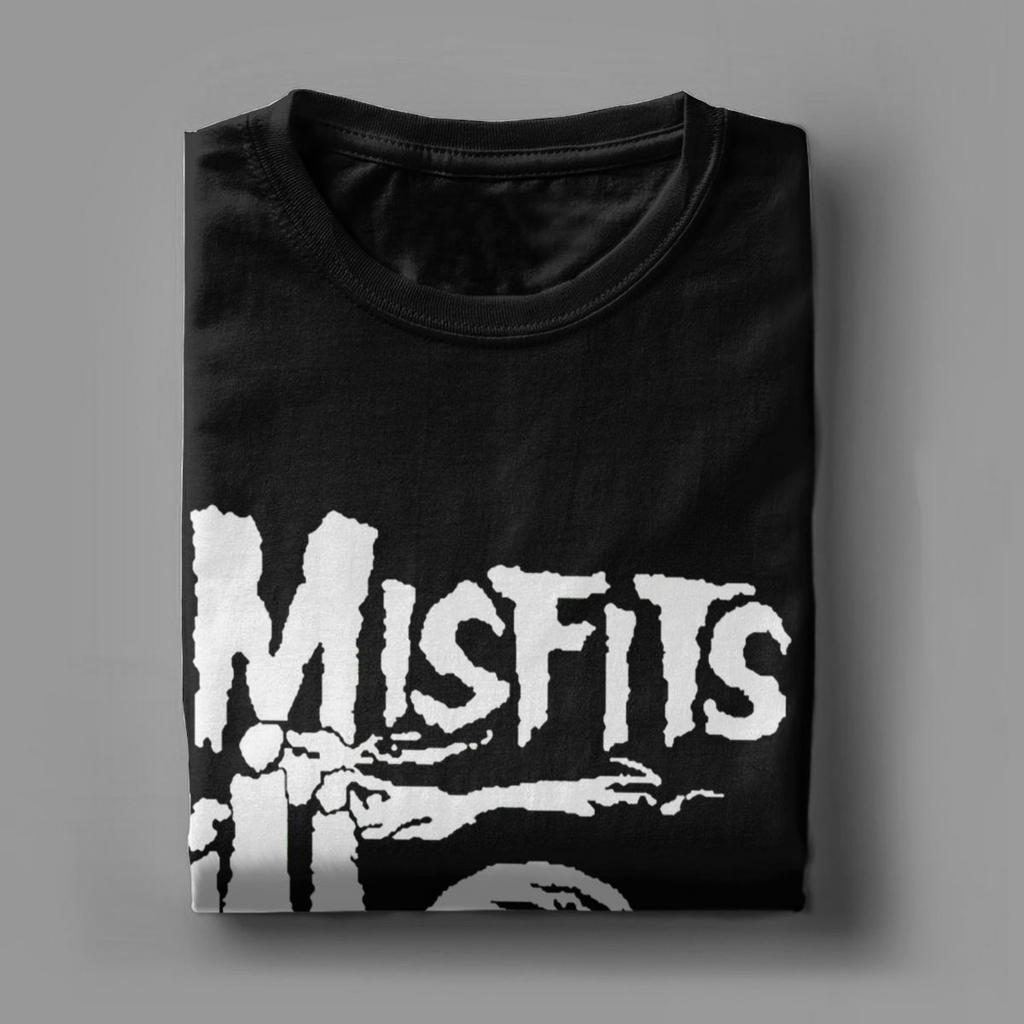 Мужская футболка Misfits Funny Pure Cotton Tees с коротким рукавом и круглым вырезом, одежда больших размеров