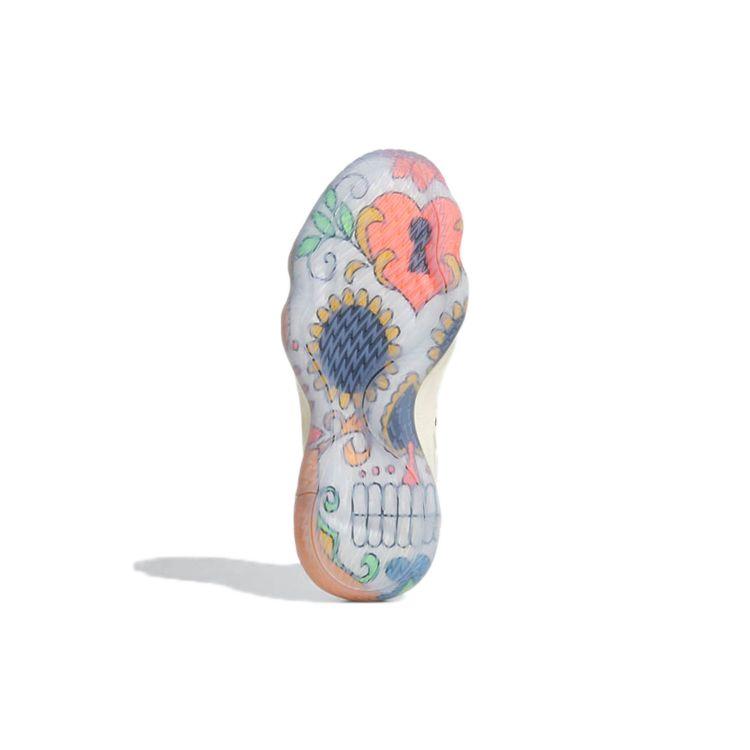 adidas Кроссовки Dame 7 EXTPLY Day of The Dead Men Белый Теннесси-Оранжевый Core-Черный GW3832