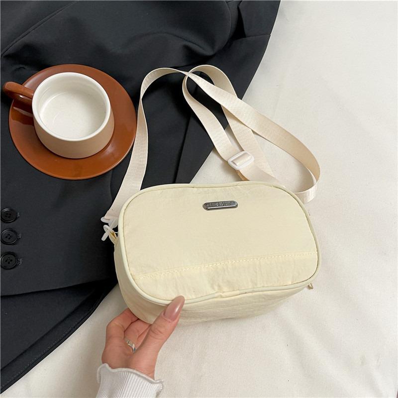 Новая простая повседневная сумка-мессенджер через плечо из нейлона конфетного цвета, свежая маленькая сумка для поездок на работу, женская