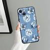 Чехол для Apple iPhone 17 Pro Max 11 16 12 14 15 Pro 7 8 13 XR XS MAX Air Funda Чехол для телефона Мультяшный Синий Цветок