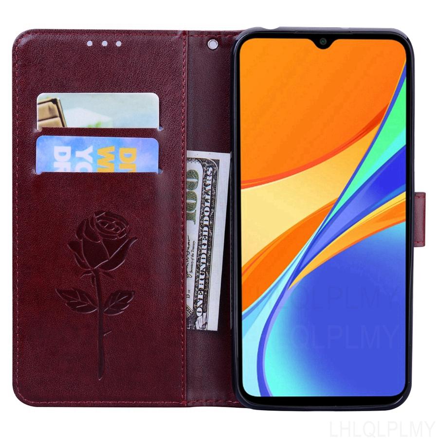 Розовый кожаный кошелек-чехол-книжка для Xiaomi Mi A3 A2 Lite 11i 11T Pro 10T Redmi 9 9A 9C Nfc Note 11 10S 10 11S 5G 9S Чехол Funda