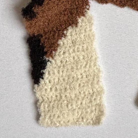 Вязаная шапка с трехцветным кошачьим дизайном, теплая, вязаная крючком, зимний шарф-шапка, головной убор для активного отдыха, модные аксессуары