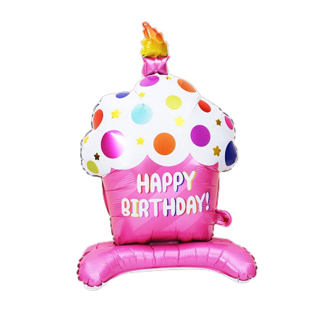 С Днем Рождения Алюминиевый Фольгированный Шар Подставка Чашка Кекс Алюминиевый Фольгированный Шар Для Дня Рождения Детского Праздника Юбилея
