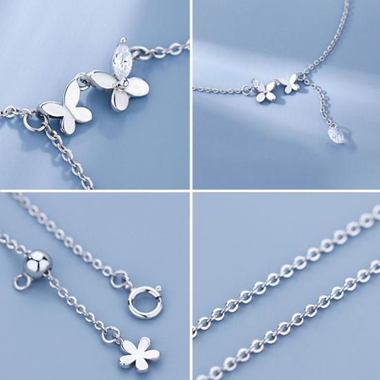 Женский браслет на щиколотку со стразами и бабочкой, регулируемая длина, цепочка с кисточками, полированная медь, леди