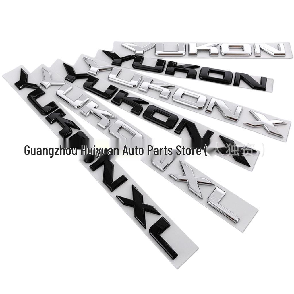 Применимо для пикапа GMC, YUKON XL: Наклейка на багажник и боковой значок на дверь автомобиля с английской надписью.