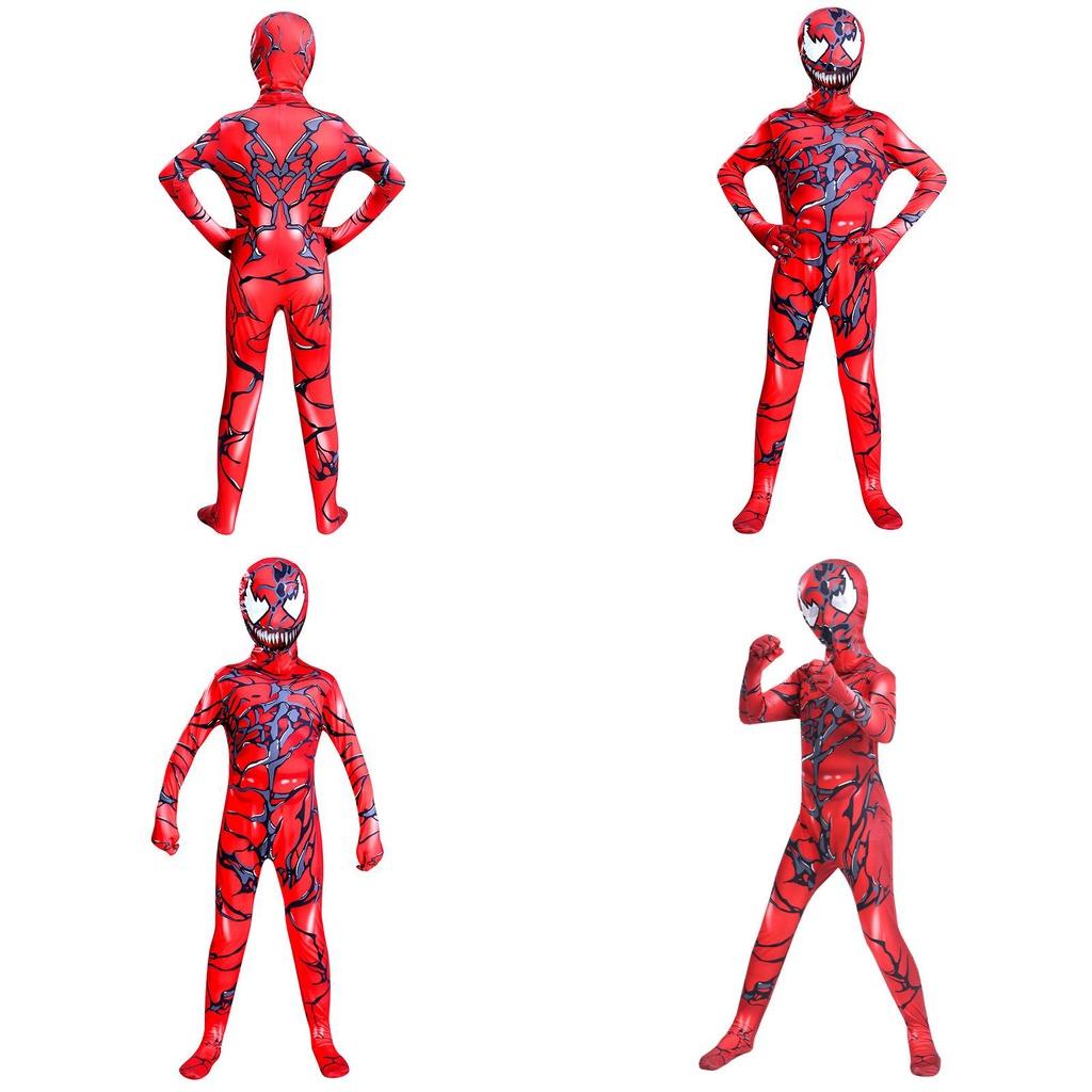 Костюм для косплея Черного Венома для взрослых и детей, костюм на Хэллоуин для фанатов Человека-паука