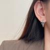 Винтажные серьги с изумрудным цирконом и ирисом, женские, нишевые, тяжелая промышленность, высококачественный, модный, легкий люкс, дизайн