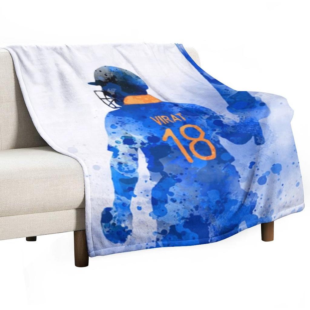 Virat Kohli 2#081022 Throw Blanket Soft Decorative Sofa Nap Stuffeds Blankets