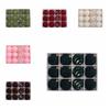 12pcs Plastic Christmas Ornaments Shatterproof Xmas Tree Hanging Balls  New Year Celebration