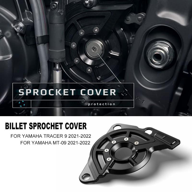Aluminum Chain Guard Cover Yamaha MT-09 Tracer 9 XSR900 2021 Model Black Blue Red Titanium Finish