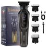 Multi-Functional Hair Clipper with Digital Display Multiple Guide Combs 3-Color Options for Men's Grooming