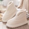 Закажите на размер больше зимняя женская обувь утолщенная теплая нескользящая легкая на толстой подошве увеличивающая рост теплая обувь