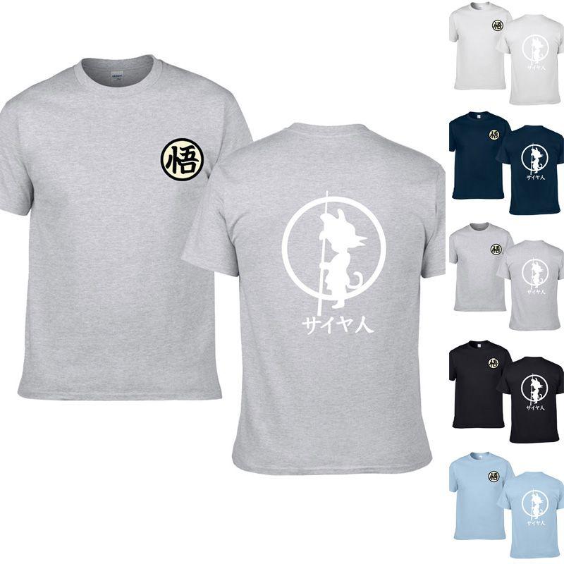 Классическая белая футболка для мужчин и женщин с графическим 3D-принтом аниме Dragon Ball