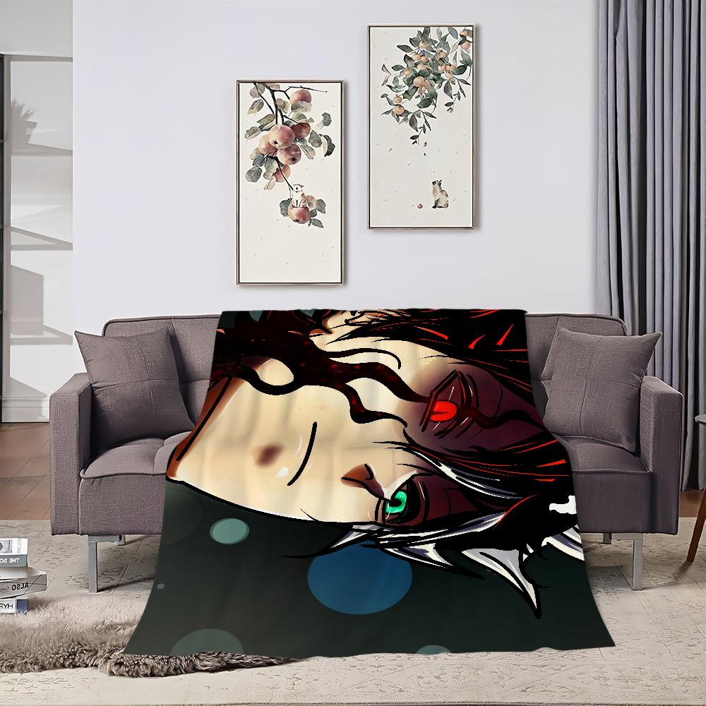 Anime B-Black C-Clover Printed comfortable and soft sofa, living room bed, bedroom blanket suitable for travel and gifts