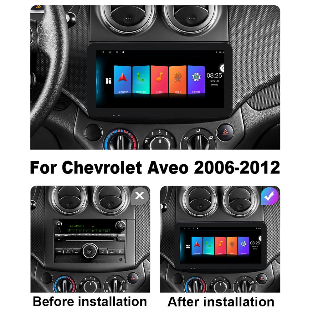 10.33 Inch Car Radio For Chevrolet Aveo 2006-2012 Android 2 DIN Carplay Auto Radio Multimedia Player 2+32GB