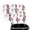9Pcs PU Leather Iron and Wedges Golfs Club Head Cover Golfs Iron Headcover Protective Cover to Protect Your Golfs Clubs